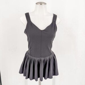 Lululemon Athletic Black Pleated Top